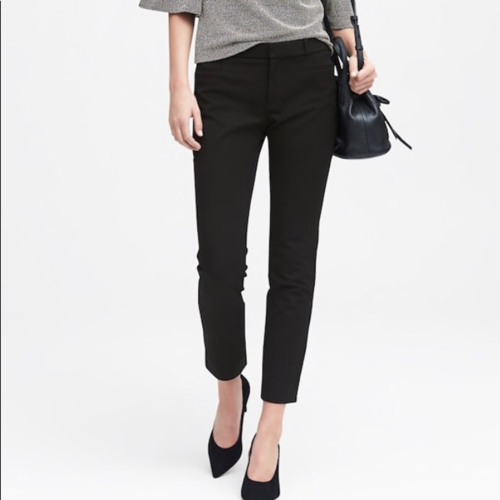 Banana Rep Black Petite Pants Sloan Fit
